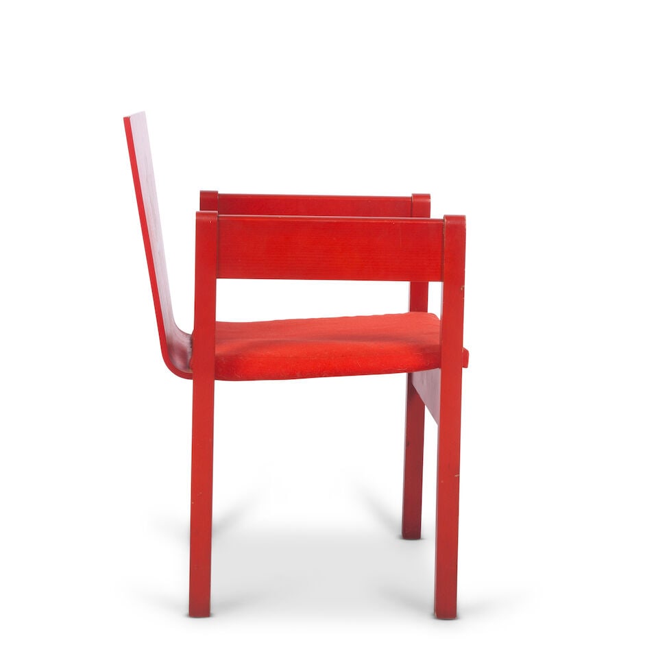 A 'Prince of Wales Investiture' chair Designed by Lord Snowdon in 1969 - 2