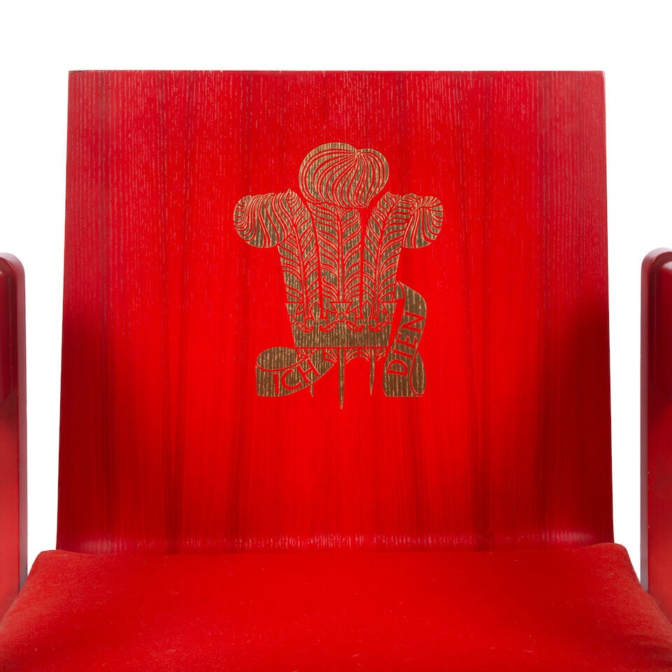 A 'Prince of Wales Investiture' chair Designed by Lord Snowdon in 1969 - 5