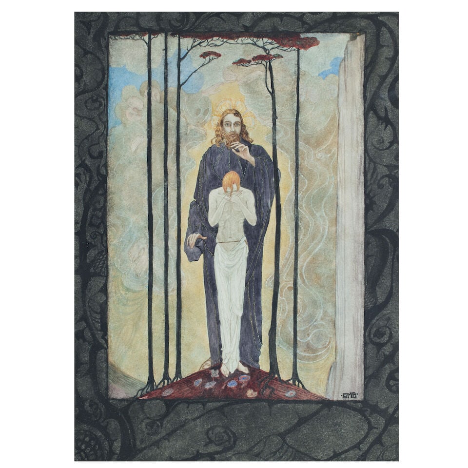 Gladys M. Black (British, 1895-1975) The Hound of Heaven (painted in 1920.) (1 of 3)