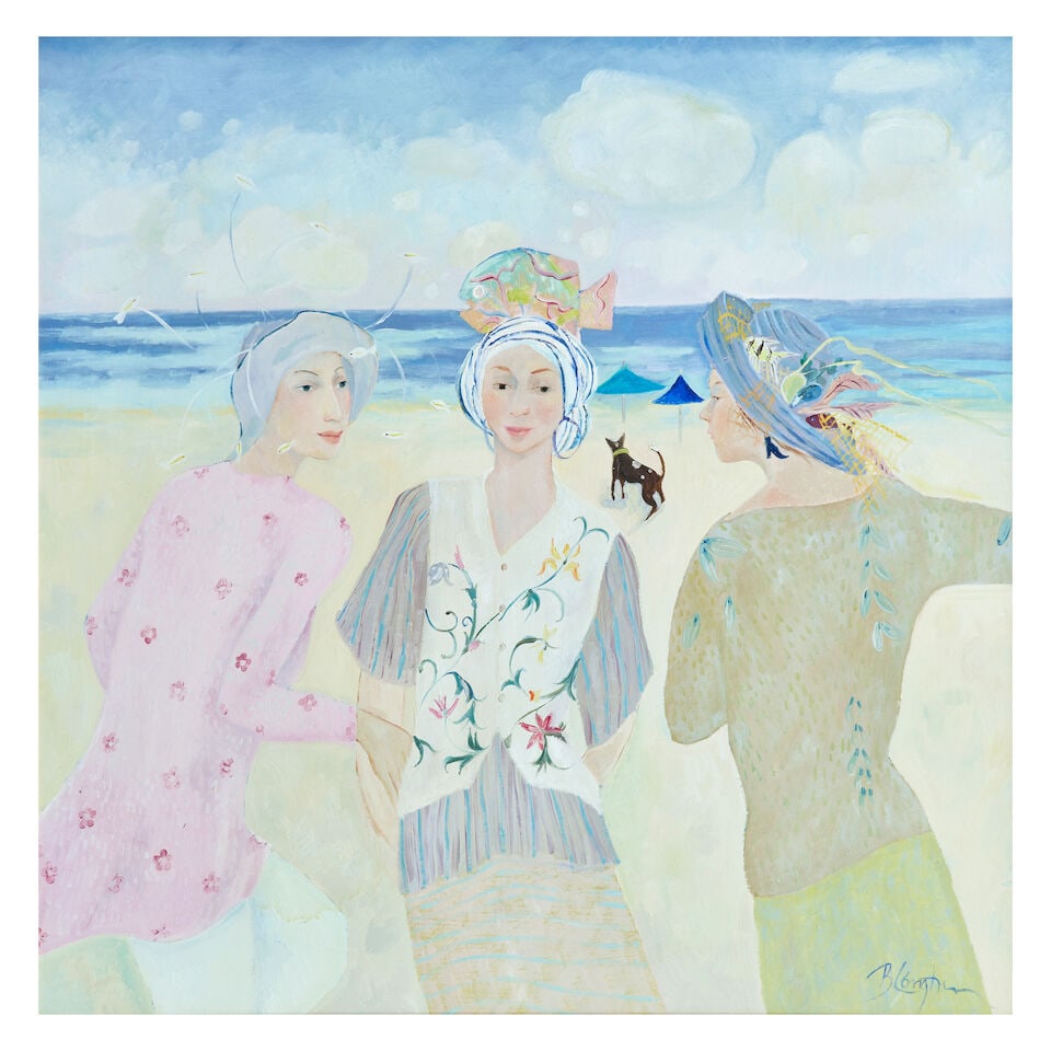 Brenda Lenaghan RSW (British, 1941-2020) Hats for eating bouillabaisse (1 of 3)