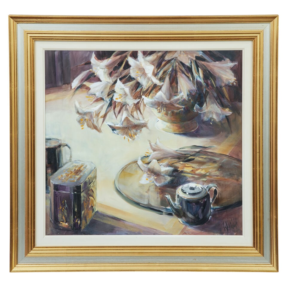 Ethel Walker (British, born 1941) Lilies in shadow - 3