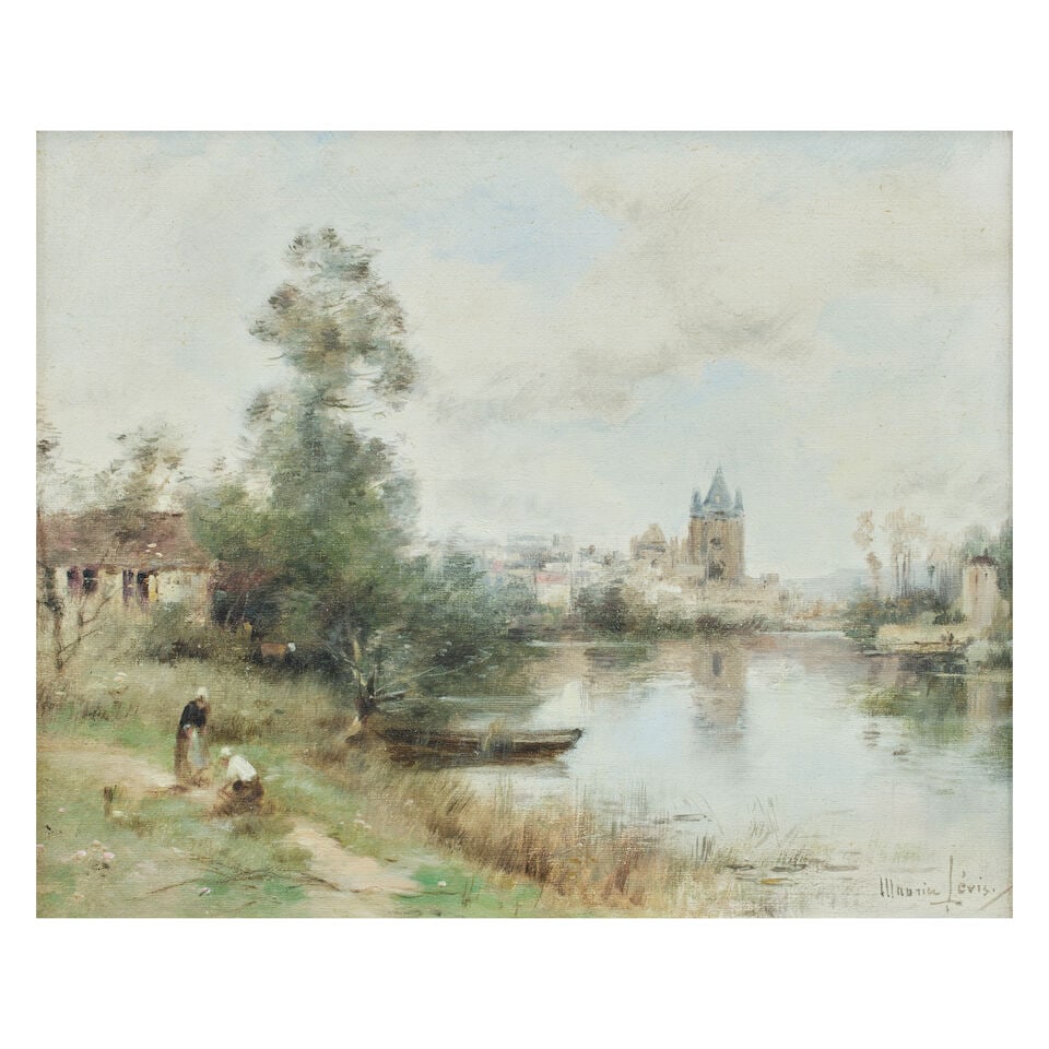 Maurice Levis (French, 1860-1940) French landscapes, a pair each 23 x 27.5cm (9 1/16 x 10 13/16i... - 6