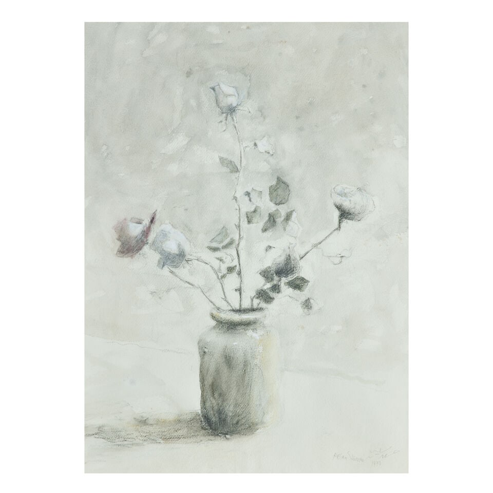 Hassan Soliman (Egypt, 1928-2008) Flower still life (1 of 3)