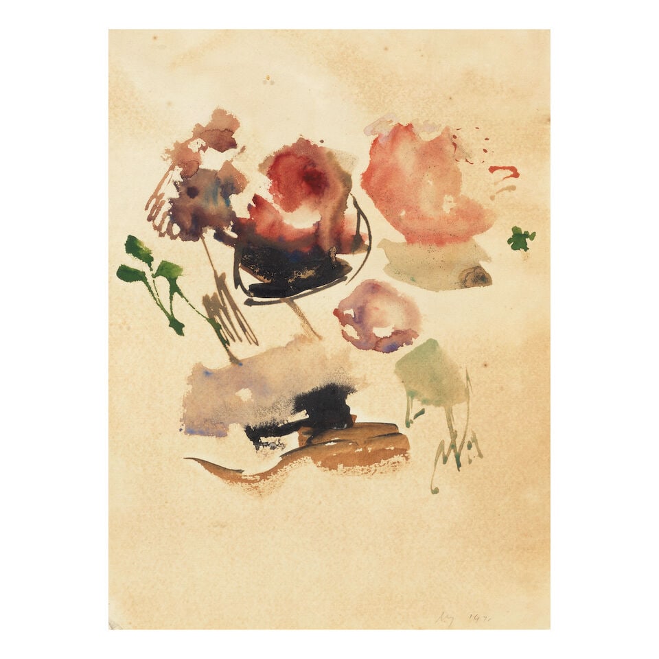 William Johnstone OBE (British, 1897-1981) Still Life (together with 2 further watercolours by W... (1 of 9)