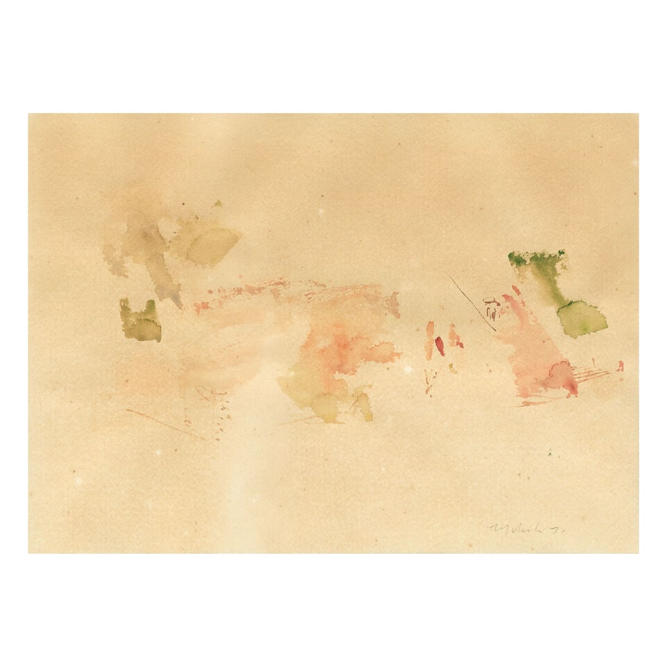 William Johnstone OBE (British, 1897-1981) Still Life (together with 2 further watercolours by W... - 6