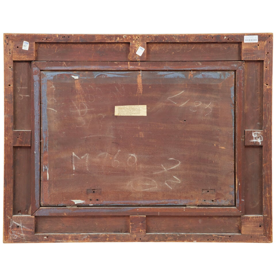 Edmund Thornton Crawford (British, 1806-1885) Barges on a Dutch canal - 2