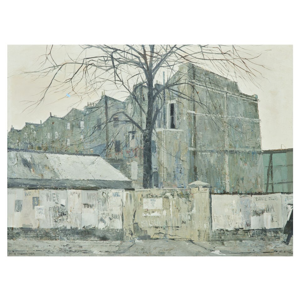 Brian Hagger (British, 1935-2006) Chelsea street scene (1 of 3)