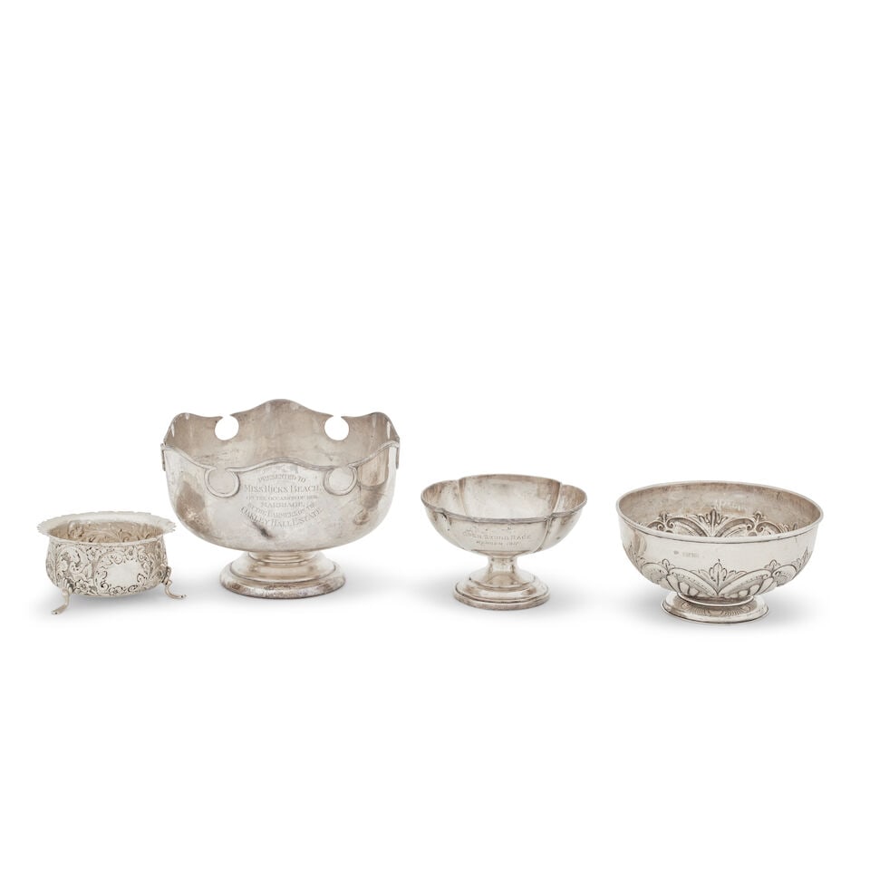 Four silver bowls various makers and dates (4) (1 of 1)