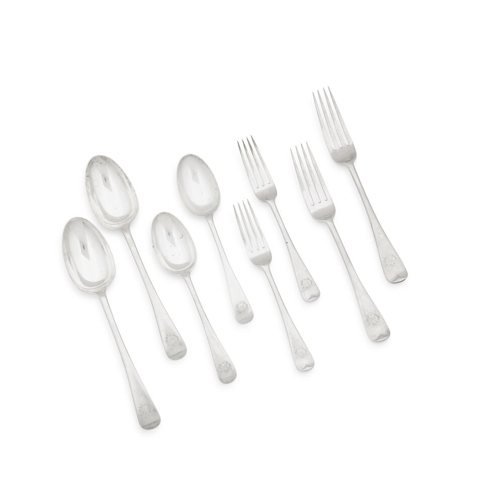 A part canteen of cutlery Brook and Son, London, 1906 (48) (1 of 1)