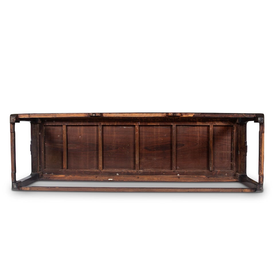 A Chinese hardwood settee - 2