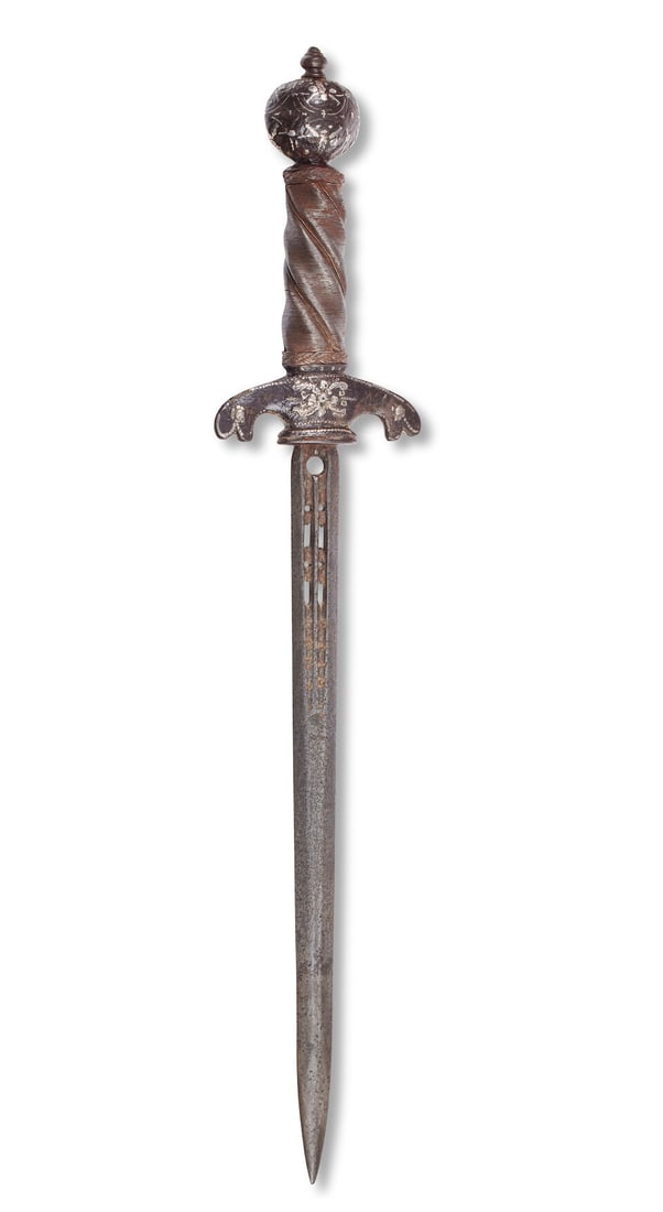A Silver-Mounted Left-Hand Dagger, probably German, Italian or English (1 of 2)