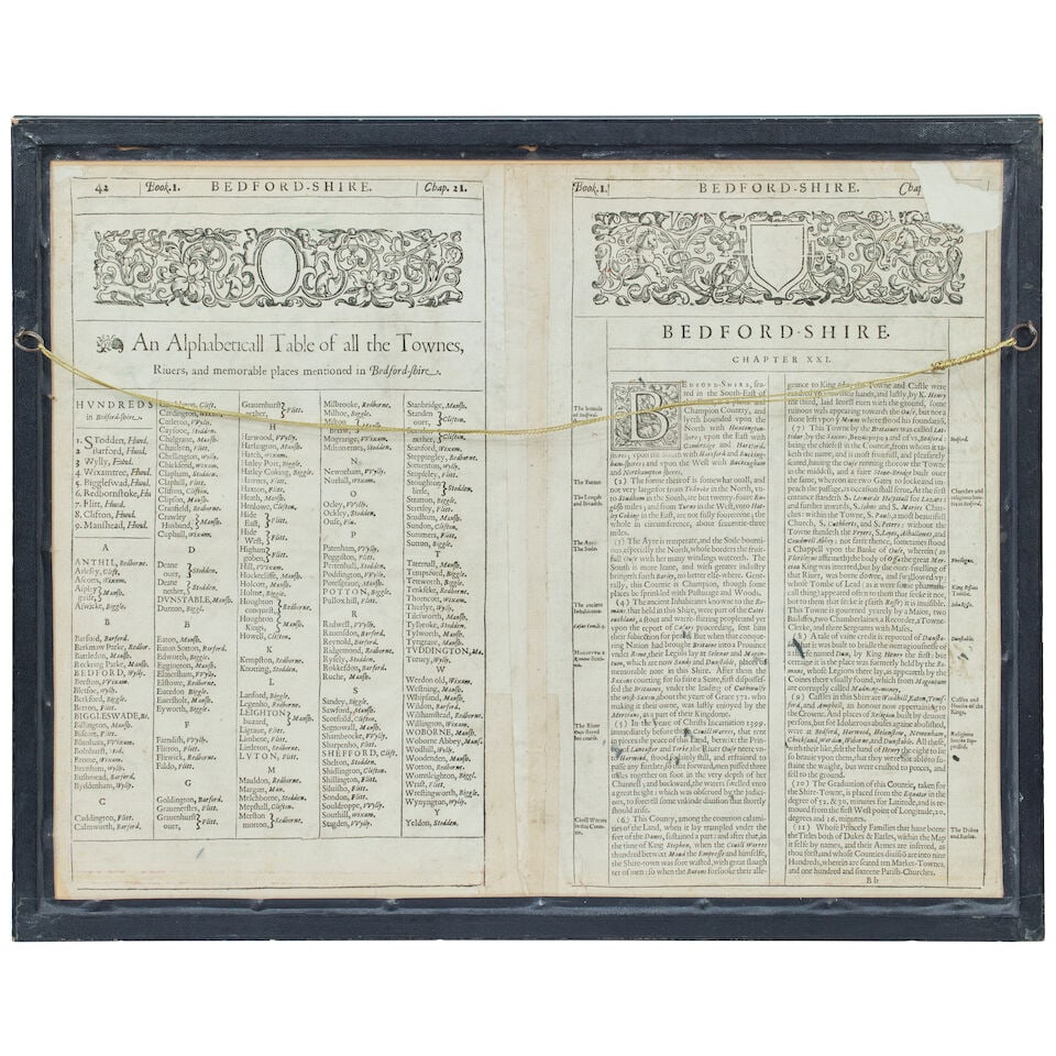 SPEED (JOHN) Midle-sex Described, 1676; Bedford Shire Described, c.1611, hand-coloured maps (2) - 4