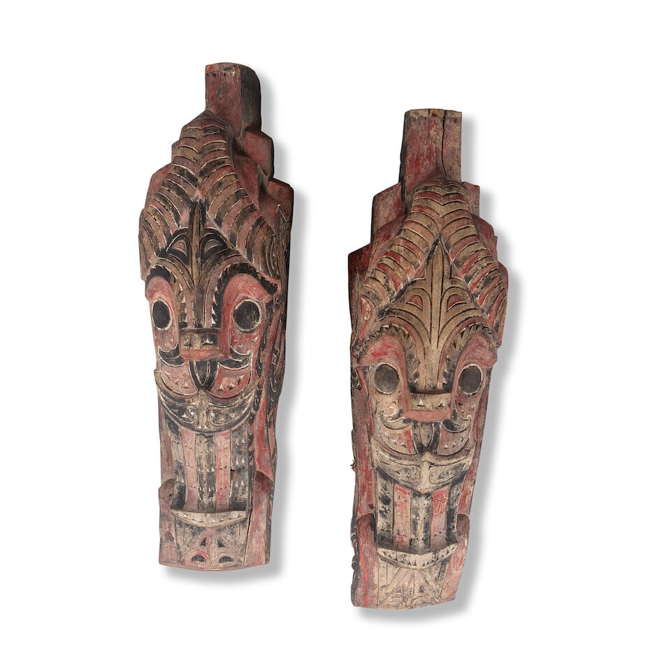 Two Batak gable ends North Sumatra, Indonesia - 2