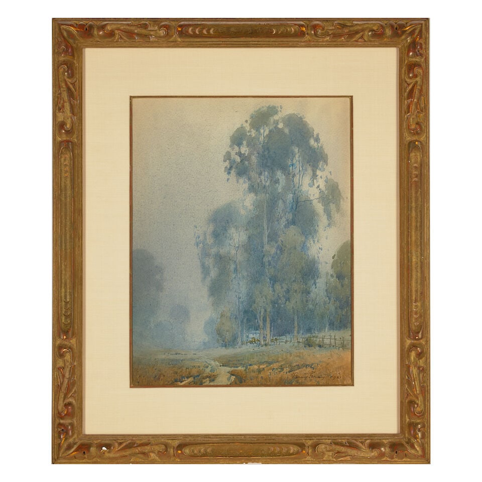 Percy Gray (1869-1952) Foggy Dusk sight 15 1/2 x 12 in. - 2