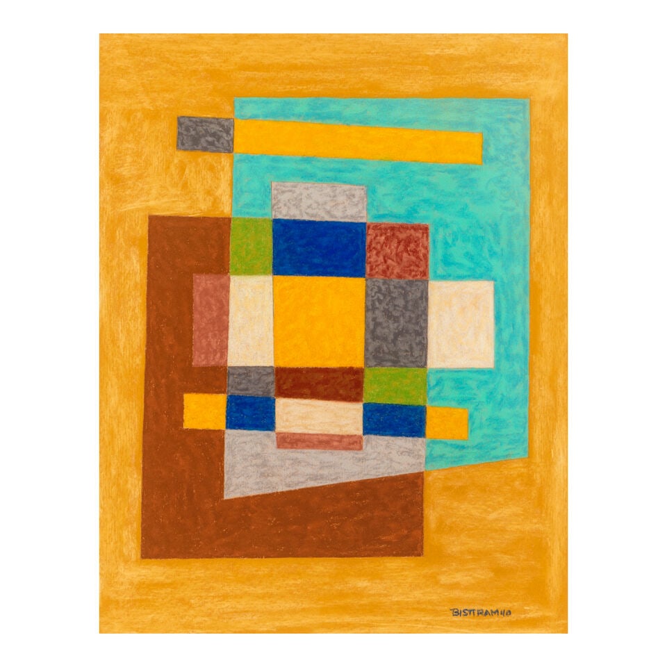 Emil James Bisttram (1895-1976) Abstraction sight 14 x 11 in. (Executed in 1940.) (1 of 4)