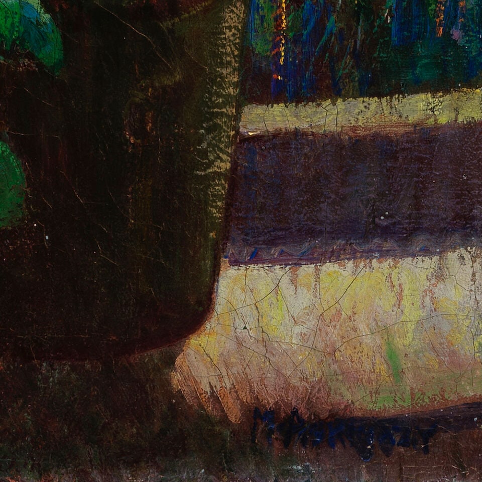 Mischa Askenazy (1888-1961) Woman in the Garden 24 1/4 x 18 1/4 in. - 3