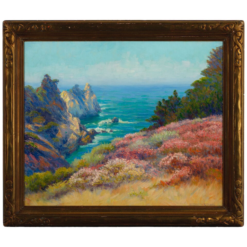 Elizabeth Strong (1855-1941) From the Hilltops of Point Lobos 20 x 24 1/4 in. - 3