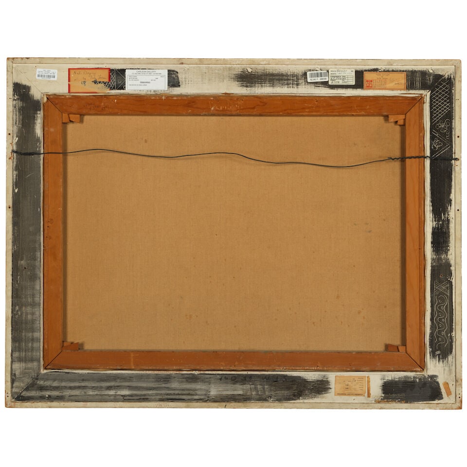 Erle Loran (1905-1999) Nets Drying 26 x 36 1/8 in. (Painted in 1948.) - 2