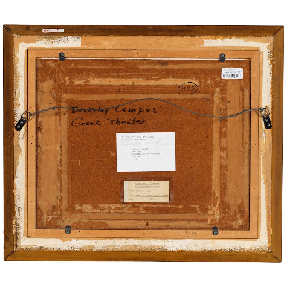 Cornelis Botke (1887-1954) Berkeley Campus, Greek Theater 16 x 20 in. - 2