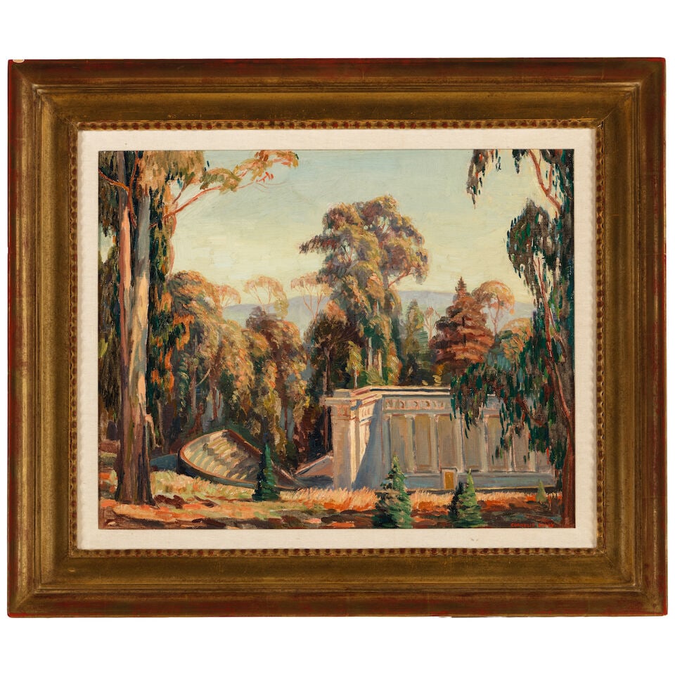 Cornelis Botke (1887-1954) Berkeley Campus, Greek Theater 16 x 20 in. - 3