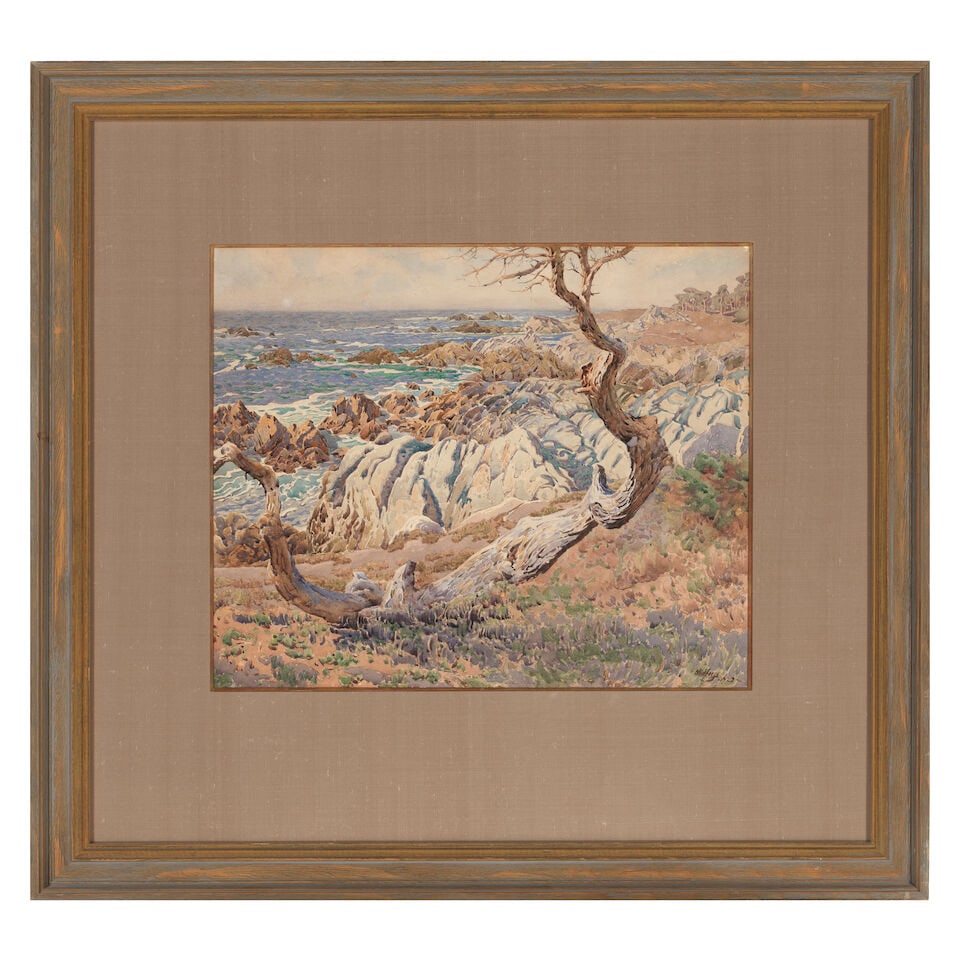 Gunnar Widforss (1879-1934) California Coastal Scene (Near Highway 1) sheet 14 x 17 1/8 in. - 2