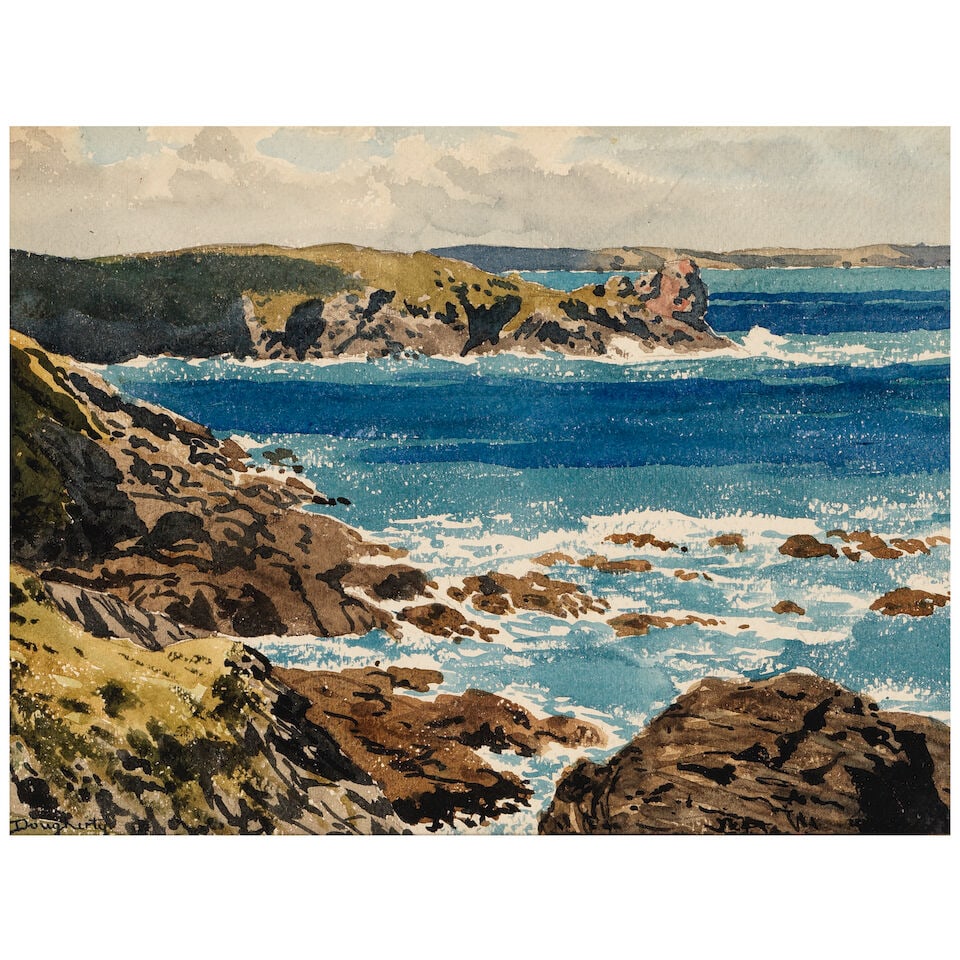 Paul Dougherty (1877-1947) Carmel sheet 12 x 16 in. (1 of 3)