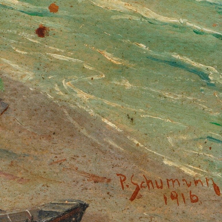 Paul Schumann (1876-1946) Coastal Landscape 9 x 12 in. - 3