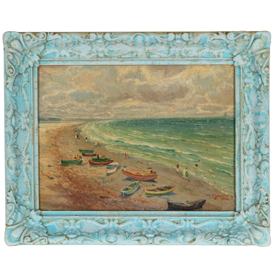 Paul Schumann (1876-1946) Coastal Landscape 9 x 12 in. - 4