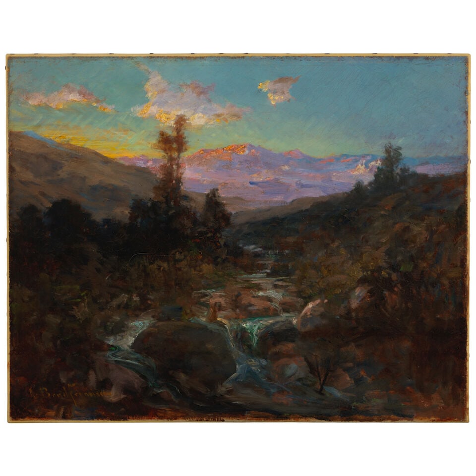 John Bond Francisco (1863-1931) Landscape with Stream 16 x 20 1/8 in. - 2