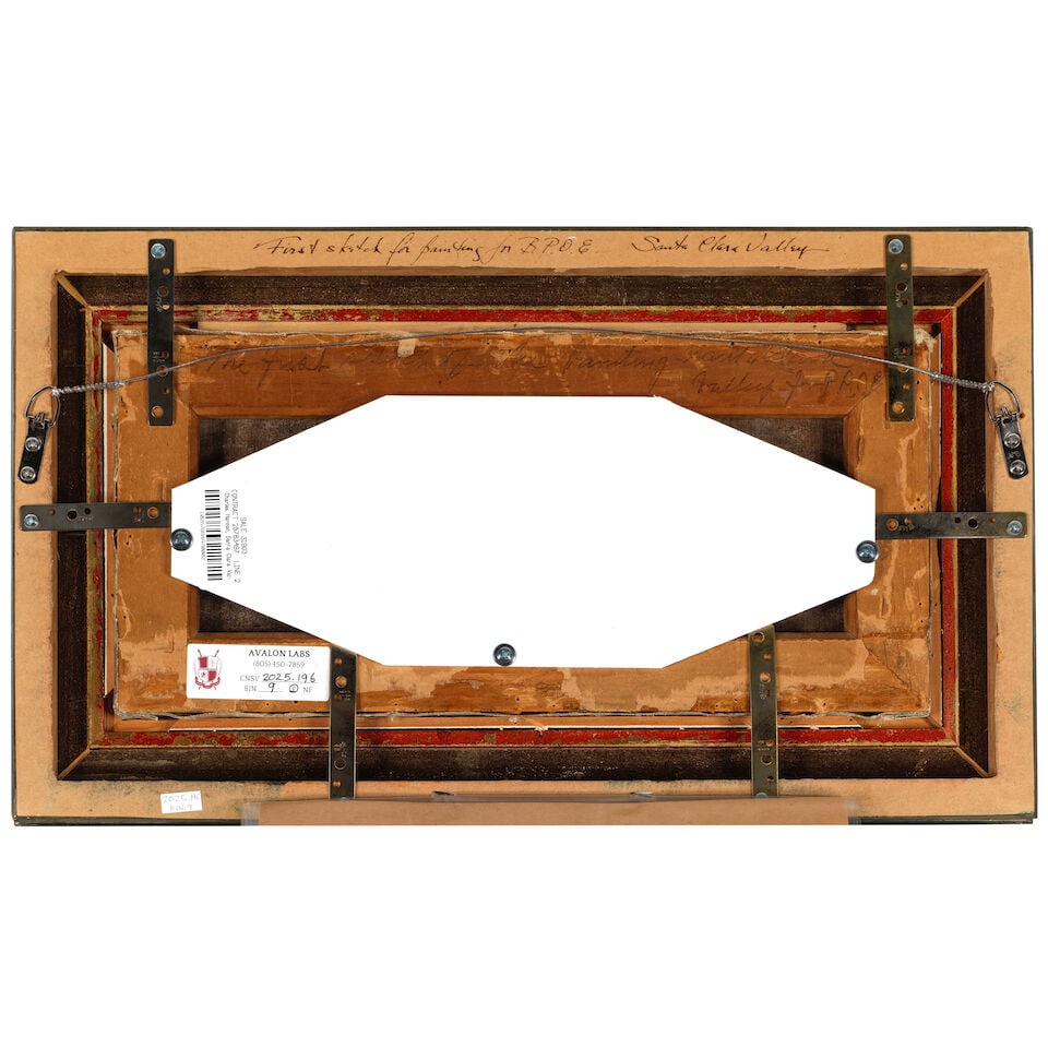 Charles Henry Harmon (1859-1936) Study for Santa Clara Valley 7 x 15 in. - 2