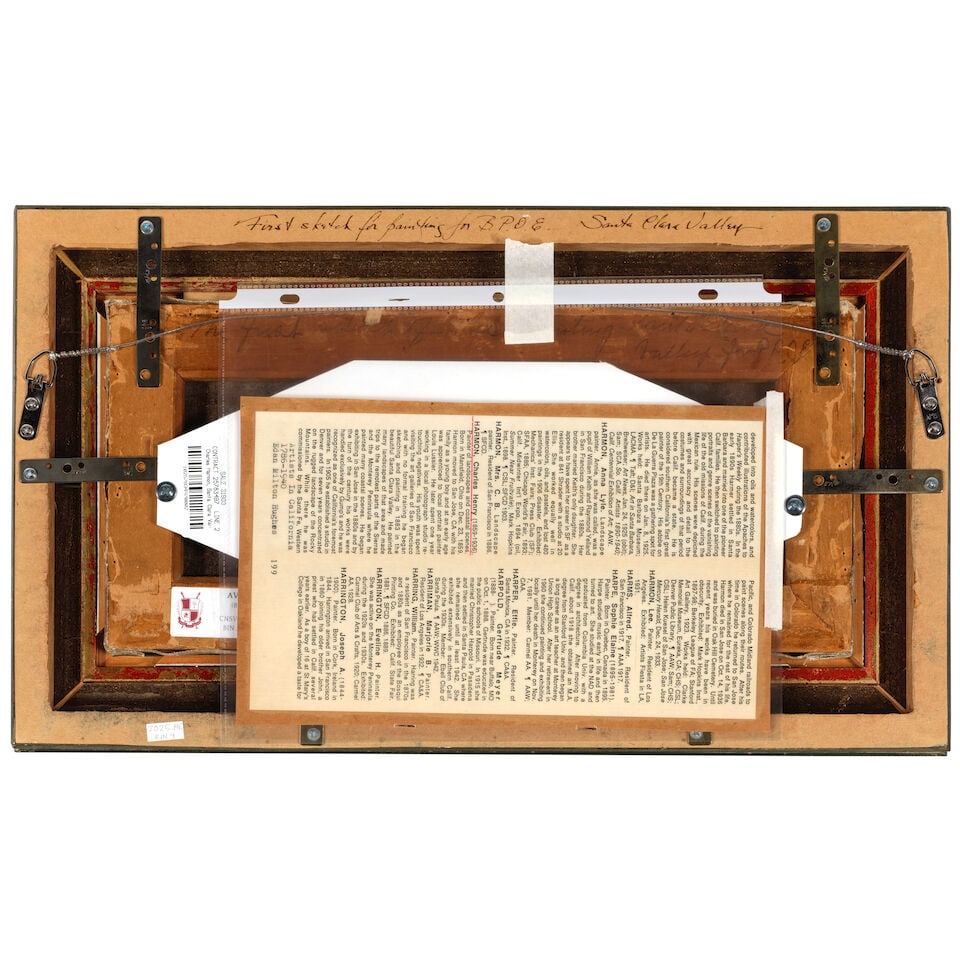 Charles Henry Harmon (1859-1936) Study for Santa Clara Valley 7 x 15 in. - 3