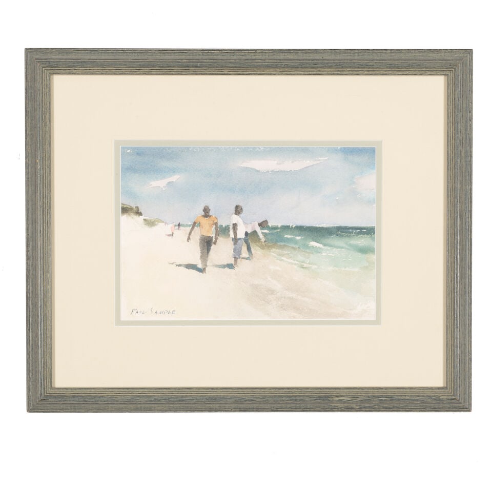 Paul Sample (1896-1974) Beach Street Rollers sight 6 1/2 x 9 3/4 in. - 2