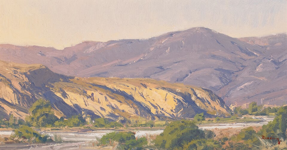 John Budicin (born 1944) From the Side of the Road (Orange County, California) 8 x 15 in. (Paint... (1 of 2)