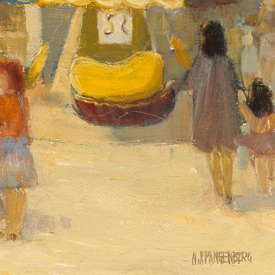 George Spangenberg (1907-1964) A Sunday Afternoon (Balboa Park, San Diego) 18 x 24 in. - 3