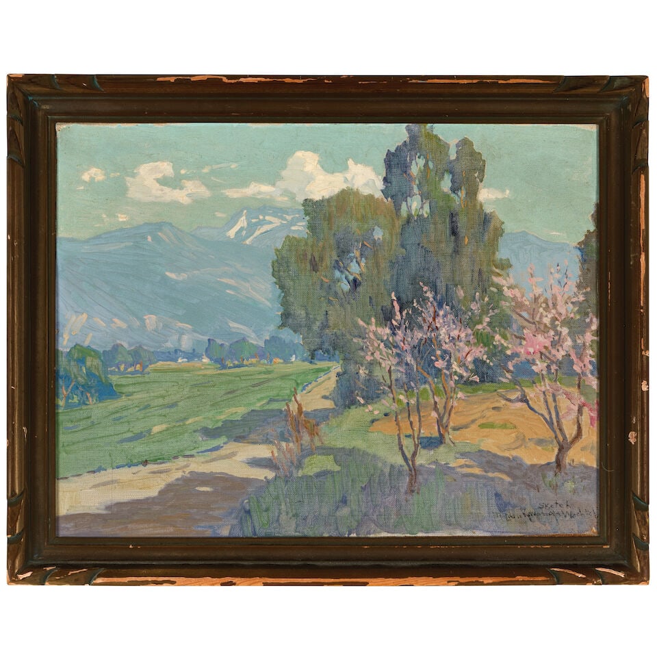 Marion K. Wachtel Two Landscape, oil on canvas, framed - 7