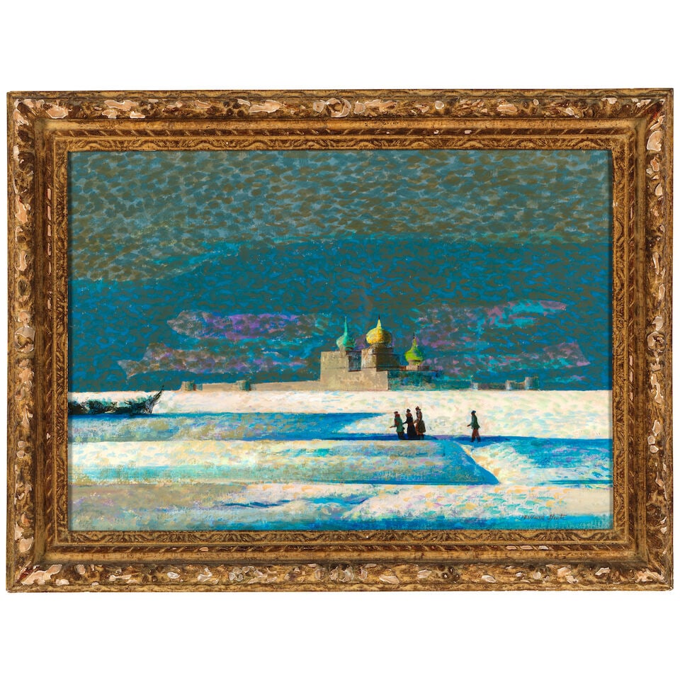 Millard Sheets (1907-1989) Russia 18 x 25 1/4 in. (Executed in 1962.) - 4