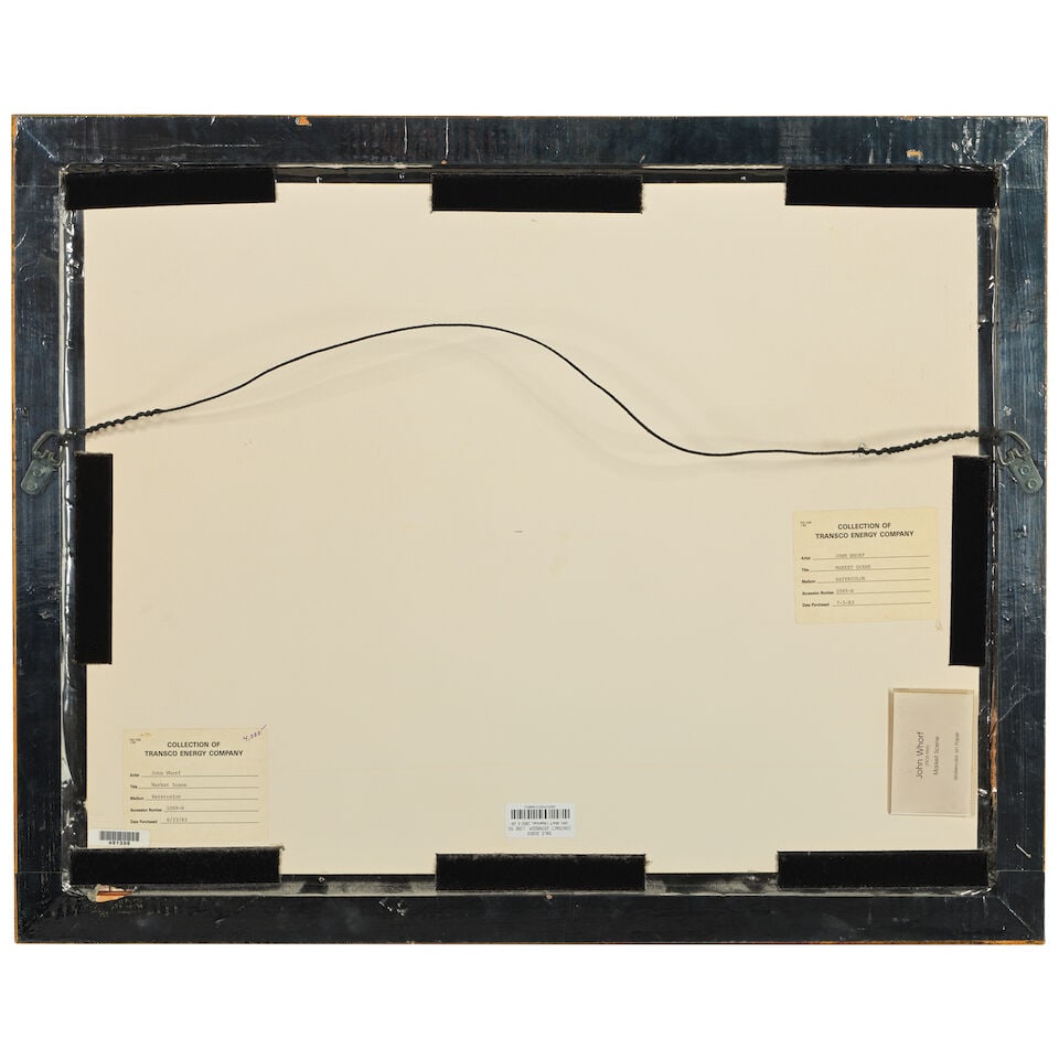 John Whorf (1903-1959) Market Scene sight 13 1/4 x 19 1/4 in. - 2