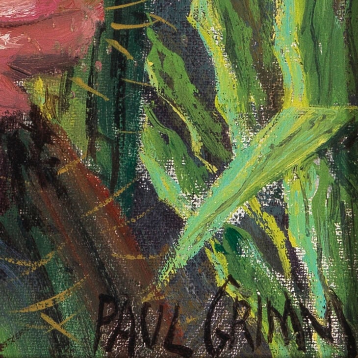 Paul Grimm (1891-1974) Cactus Flower 16 x 12 in. - 3