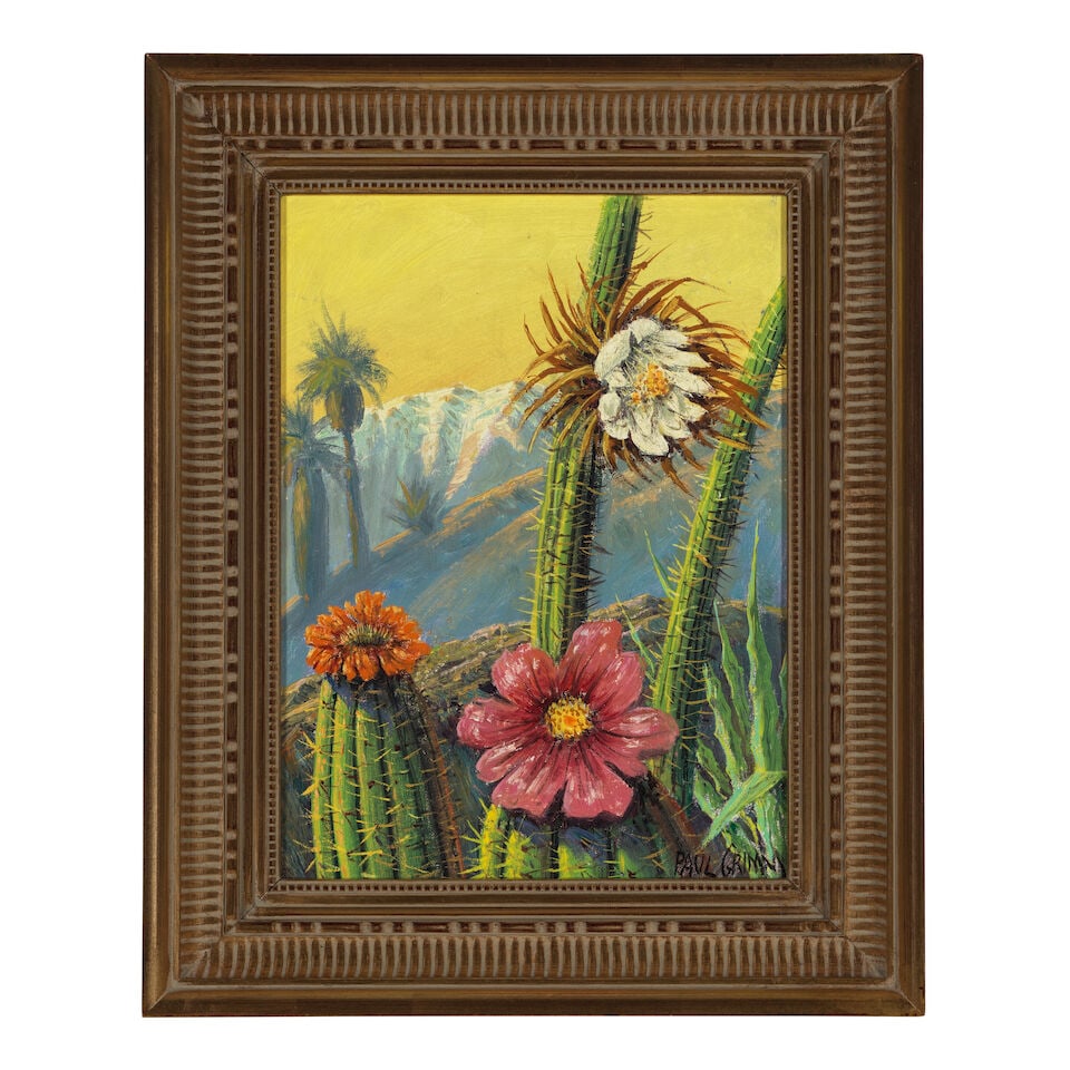 Paul Grimm (1891-1974) Cactus Flower 16 x 12 in. - 4