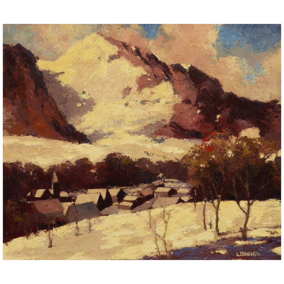 George Spangenberg (1907-1964) Julian, California 15 x 18 in.: George Spangenberg (1907-1964) Julian, California signed 'G. Spangenberg' (lower right) oil on board 15 x 18 in. Footnotes: Provenance Steven Stern Fine Arts, Santa Monica, California. For further