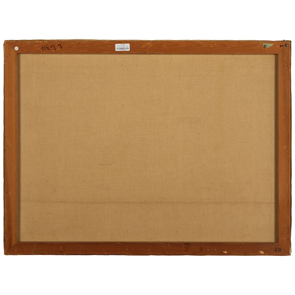 James Warren Hueter (1925-2020) Landscape 30 x 40 in. (Painted in 1953.) - 2