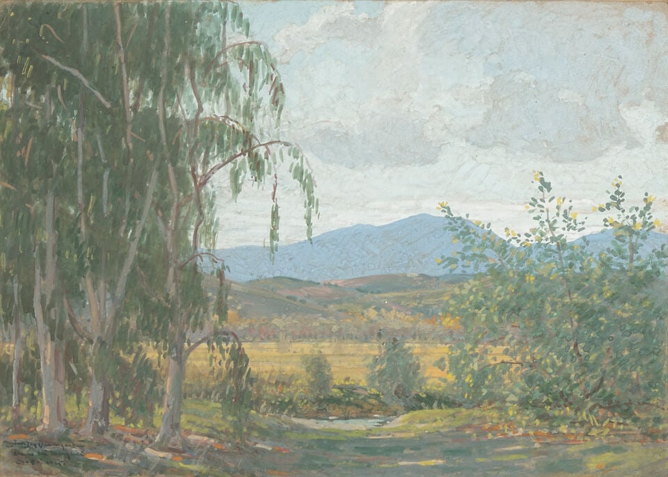 John Jay Baumgartner (1865-1946) Rancho Santa Margarita sight 9 1/2 x 13 1/2 in. (1 of 2)