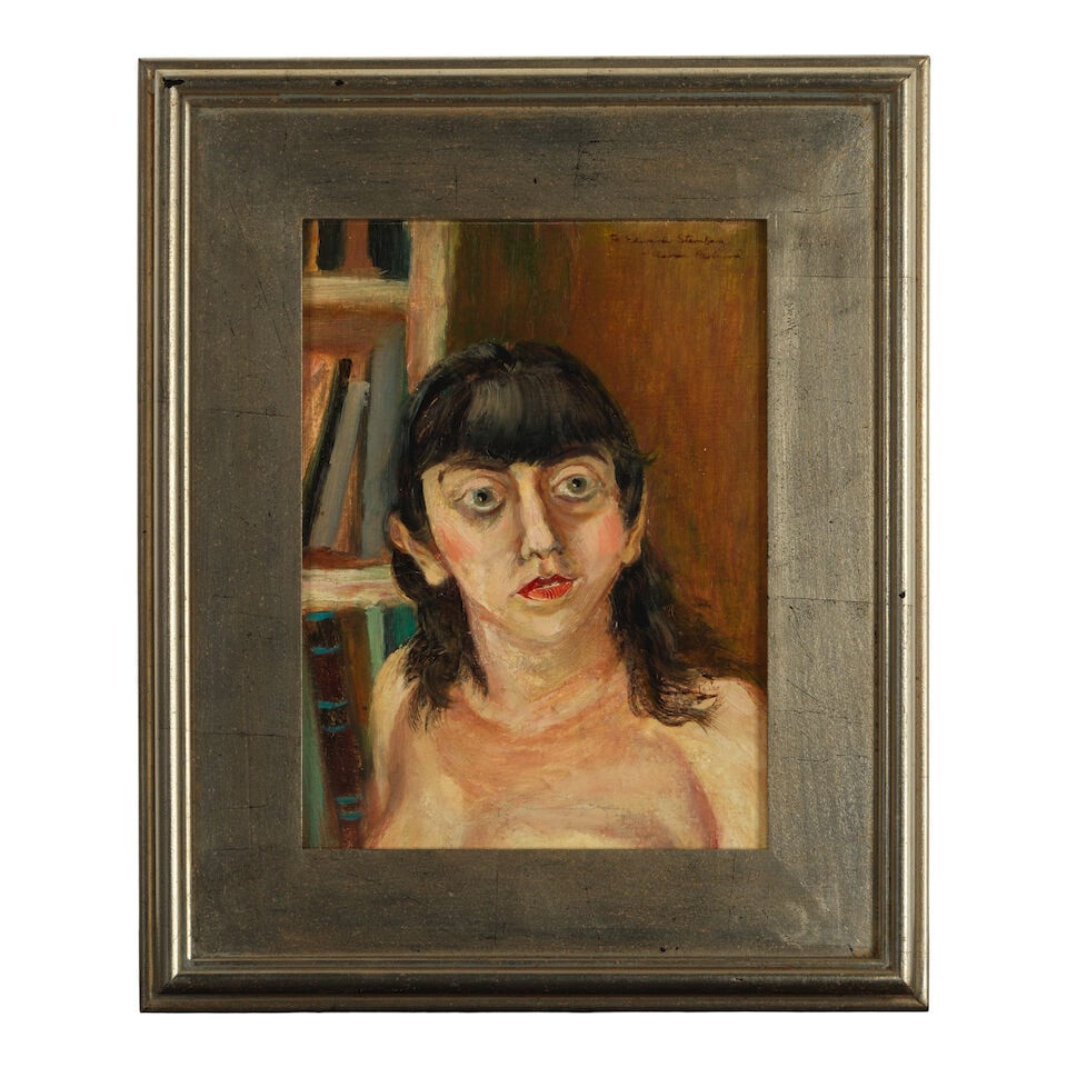 Aaron Bohrod (1907-1992) Portrait 11 3/4 x 9 7/8 in. - 3