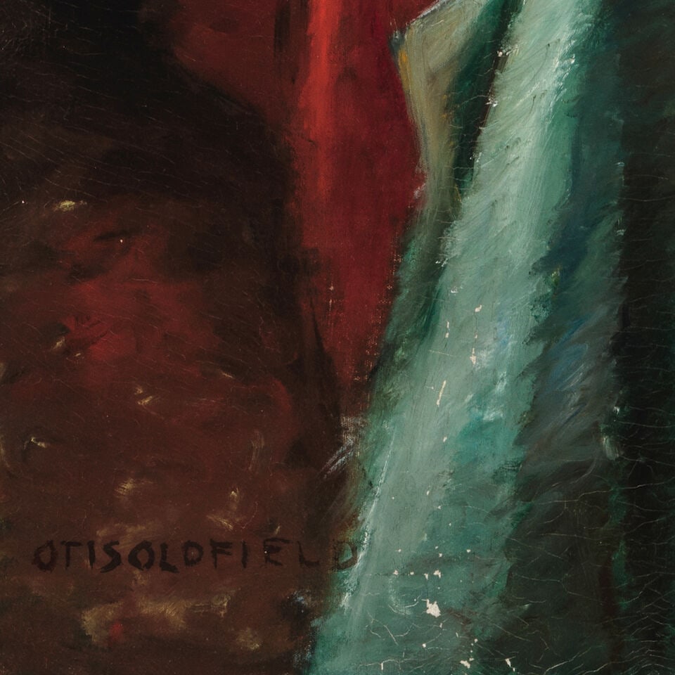 Otis Oldfield (1890-1969) White Bowl 43 x 35 in. - 3