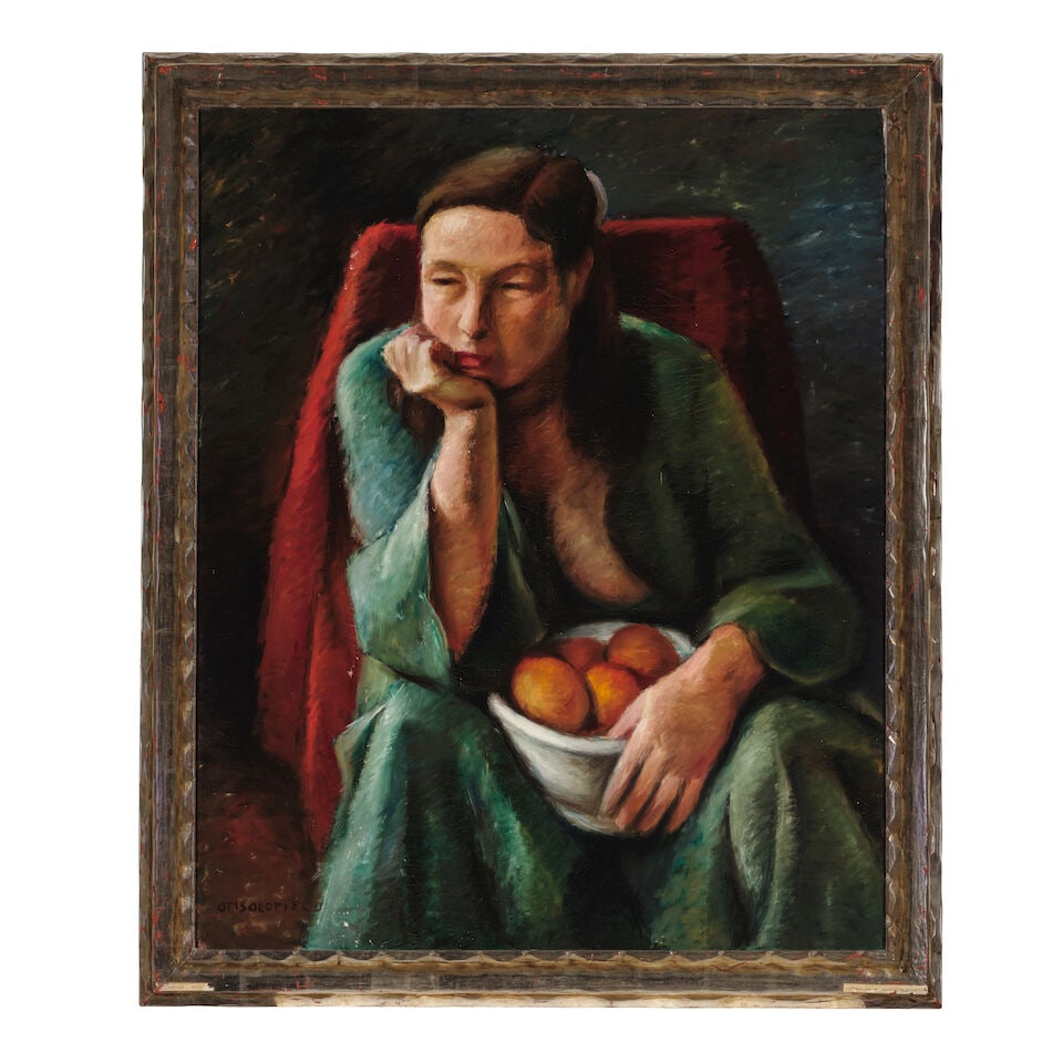 Otis Oldfield (1890-1969) White Bowl 43 x 35 in. - 4