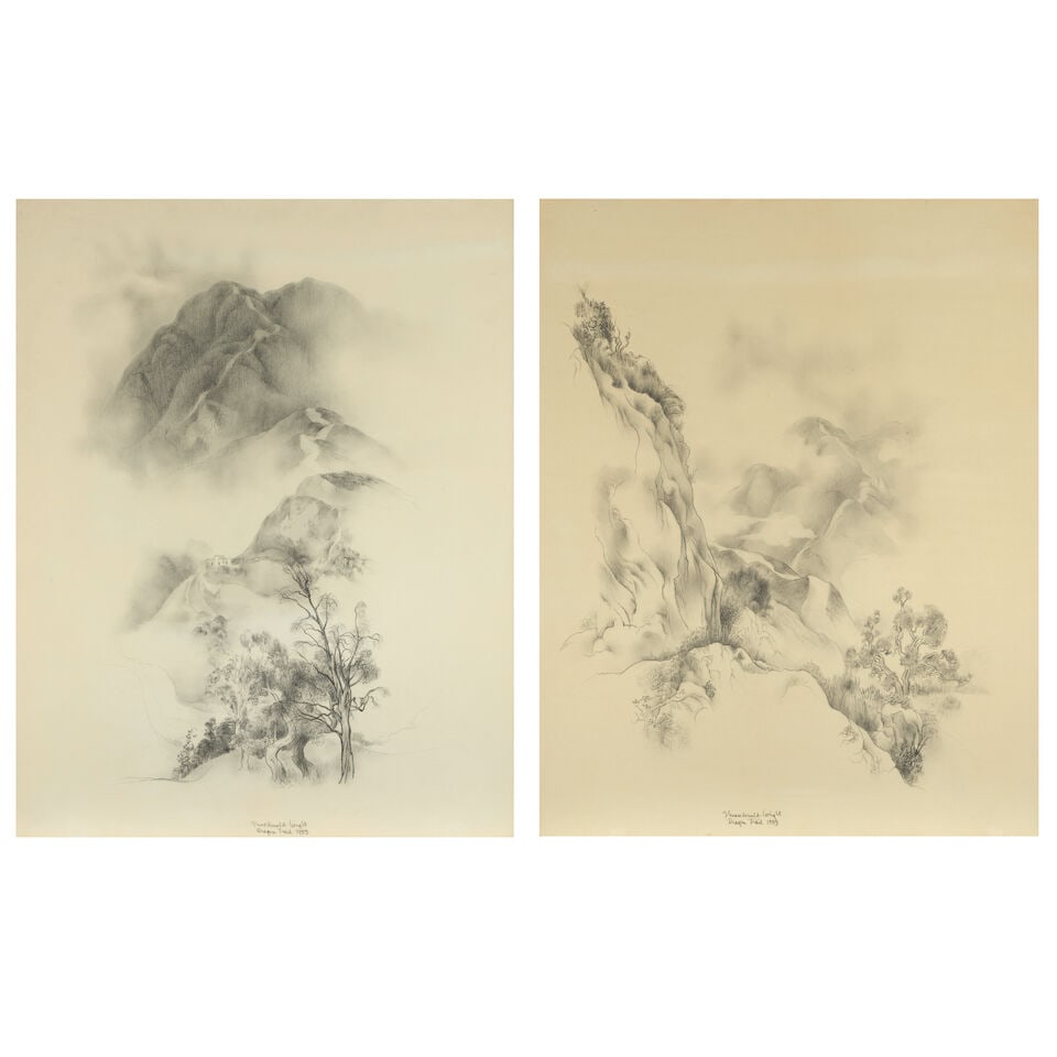 Stanton Macdonald-Wright (1890-1973) Dragon Trail I (a group of two) each sight 28 1/2 x 22 1/4 in. - 9