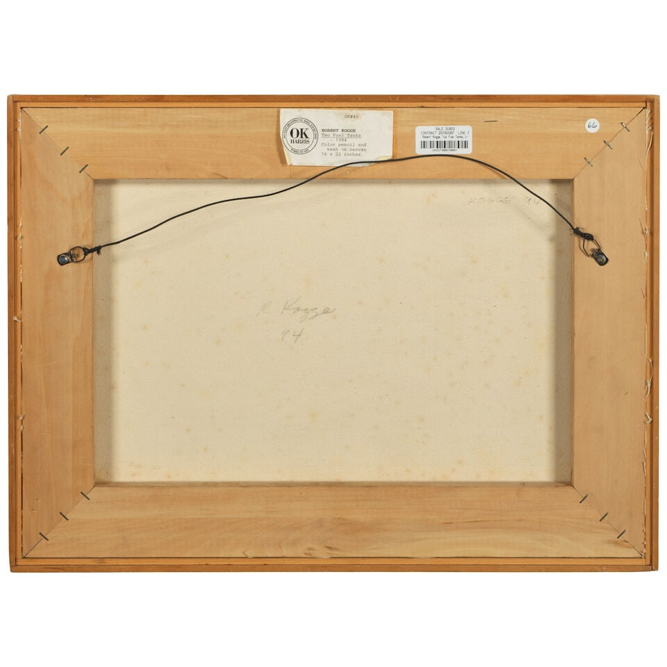 Robert Kogge (born 1953) Two Fuel Tanks 16 x 22 in. (Painted in 1994.) - 2