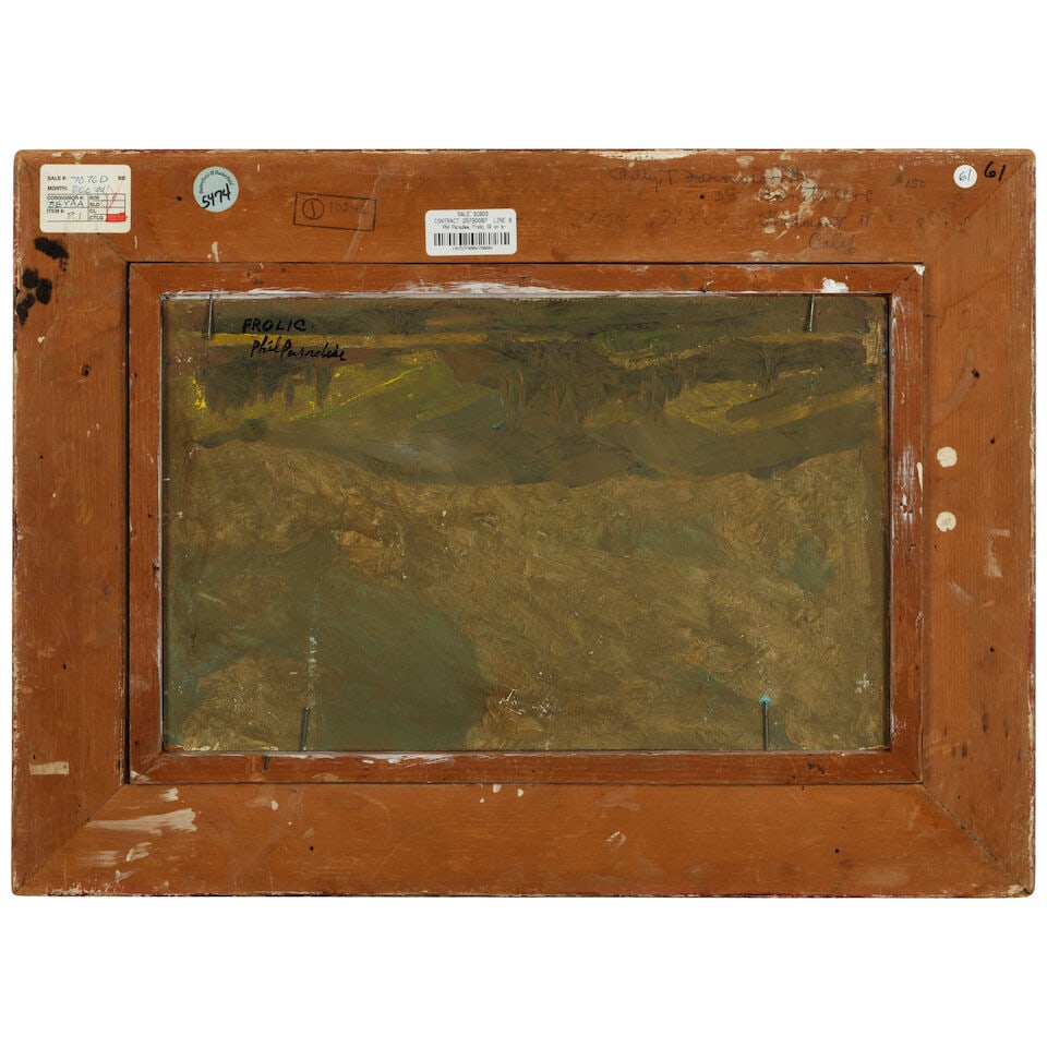 Phil Paradise (1905-1997) Frolic 10 x 16 in. - 2