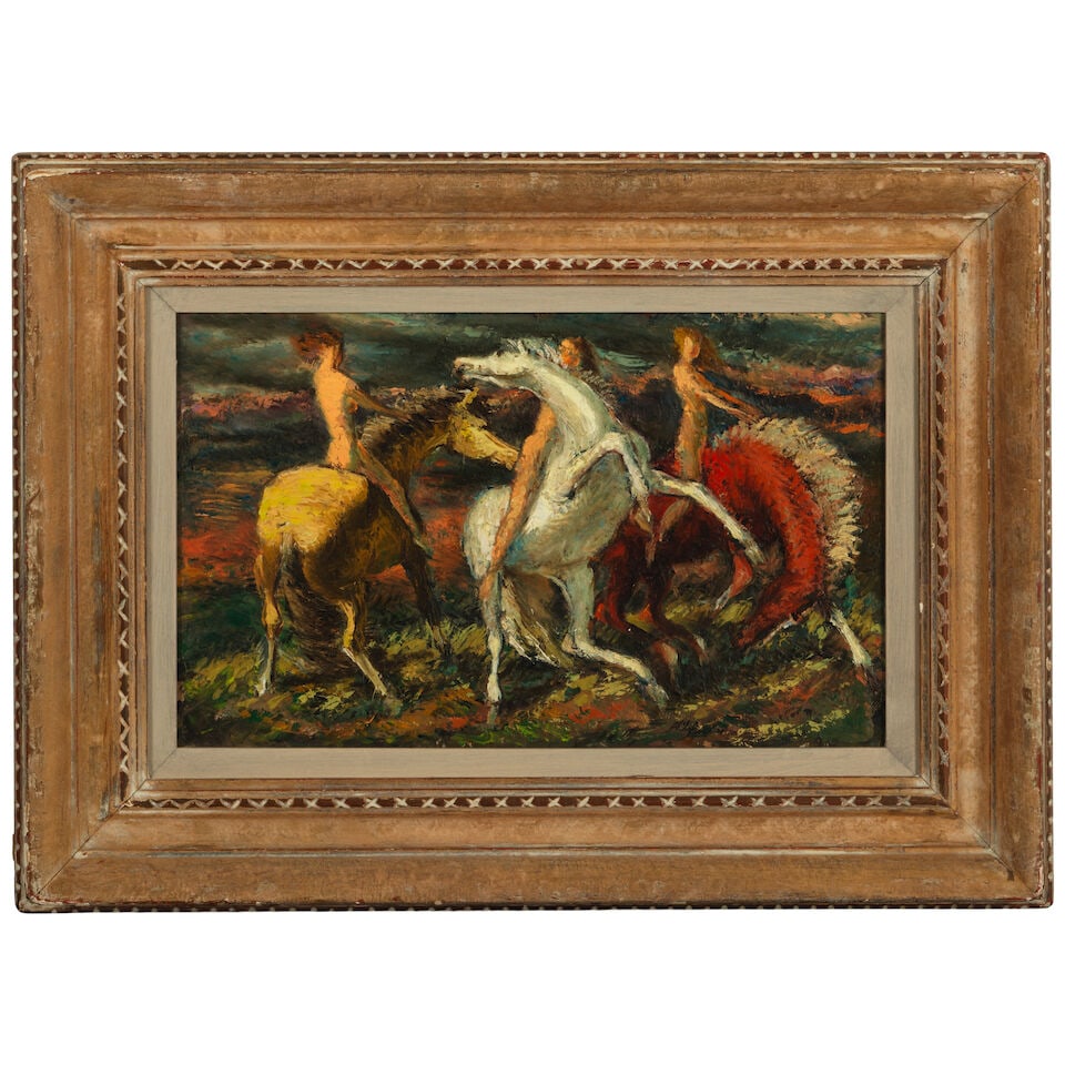 Phil Paradise (1905-1997) Frolic 10 x 16 in. - 3