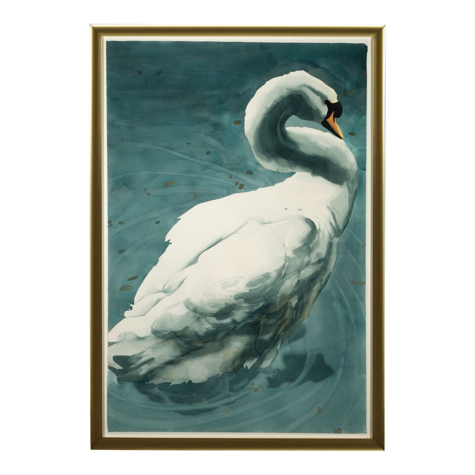 William G. Garbe (1948-1989) Untitled (Swan) sight 59 1/4 x 39 1/2 in. - 3